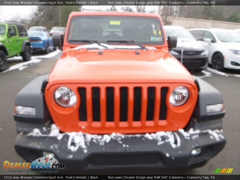 2019 Jeep Wrangler Unlimited Sport 4x4 Punk'n Metallic / Black Photo #9