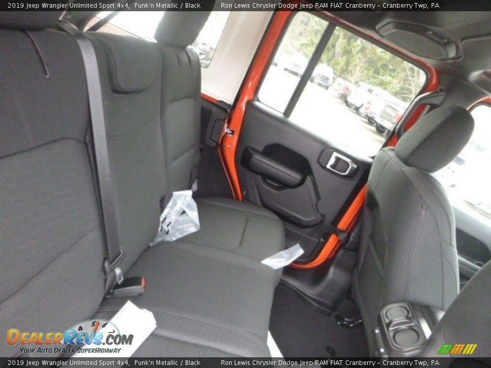 Rear Seat of 2019 Jeep Wrangler Unlimited Sport 4x4 Photo #12