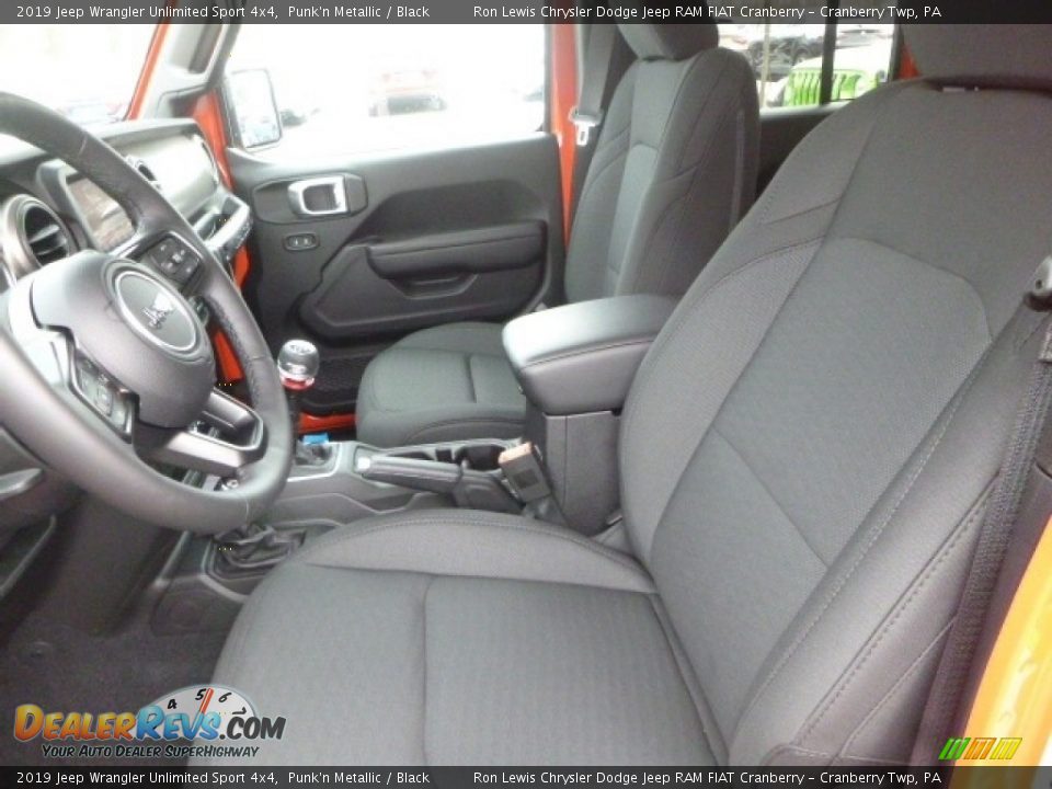 Black Interior - 2019 Jeep Wrangler Unlimited Sport 4x4 Photo #13