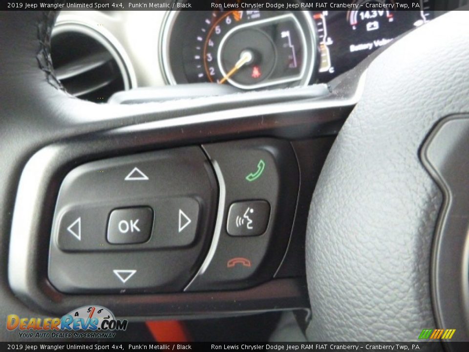 2019 Jeep Wrangler Unlimited Sport 4x4 Steering Wheel Photo #20