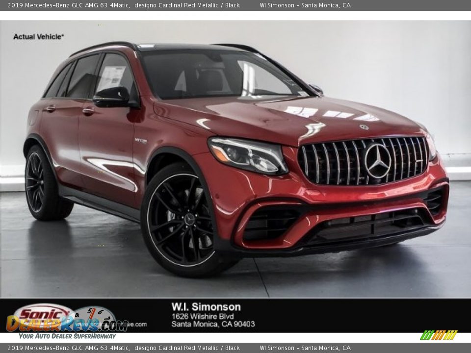 2019 Mercedes-Benz GLC AMG 63 4Matic designo Cardinal Red Metallic / Black Photo #1