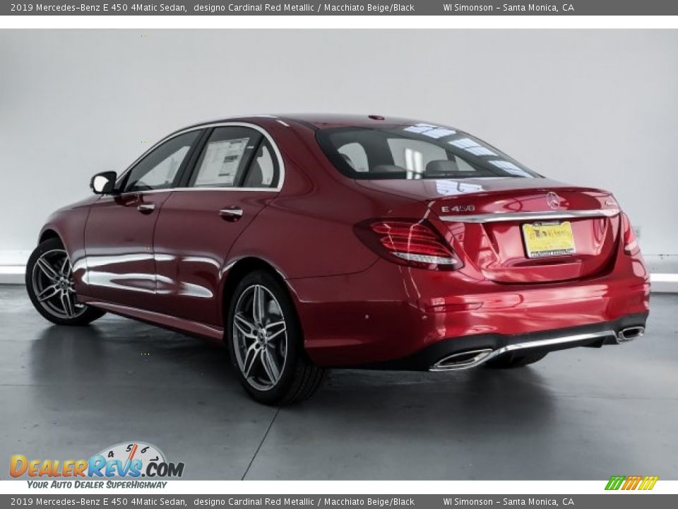2019 Mercedes-Benz E 450 4Matic Sedan designo Cardinal Red Metallic / Macchiato Beige/Black Photo #2