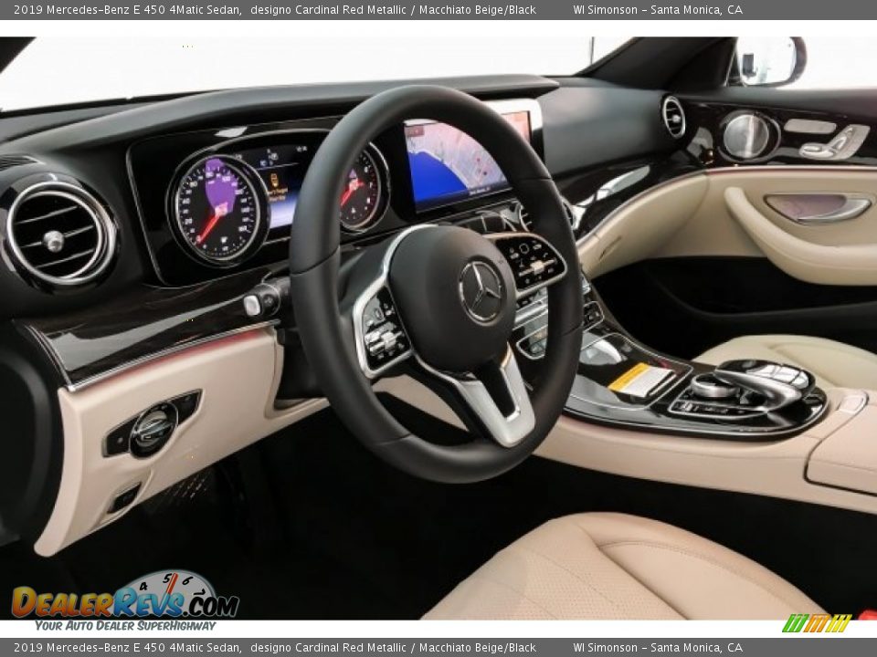 2019 Mercedes-Benz E 450 4Matic Sedan designo Cardinal Red Metallic / Macchiato Beige/Black Photo #4