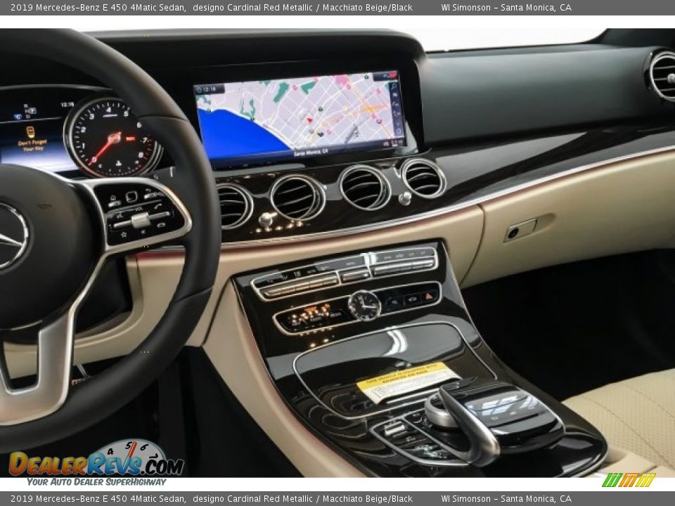 2019 Mercedes-Benz E 450 4Matic Sedan designo Cardinal Red Metallic / Macchiato Beige/Black Photo #6
