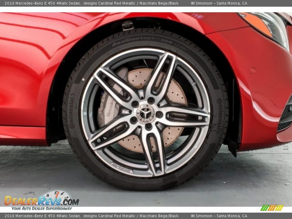 2019 Mercedes-Benz E 450 4Matic Sedan designo Cardinal Red Metallic / Macchiato Beige/Black Photo #9