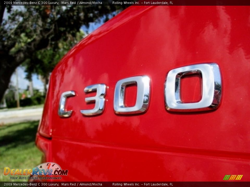 2009 Mercedes-Benz C 300 Luxury Mars Red / Almond/Mocha Photo #15