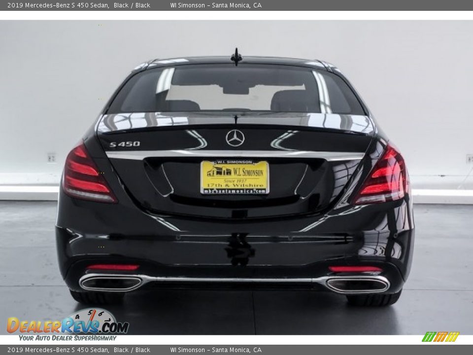 2019 Mercedes-Benz S 450 Sedan Black / Black Photo #3
