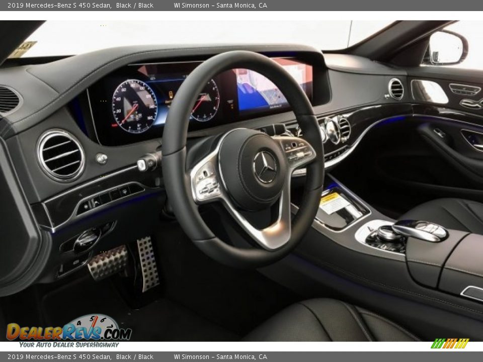 2019 Mercedes-Benz S 450 Sedan Black / Black Photo #4
