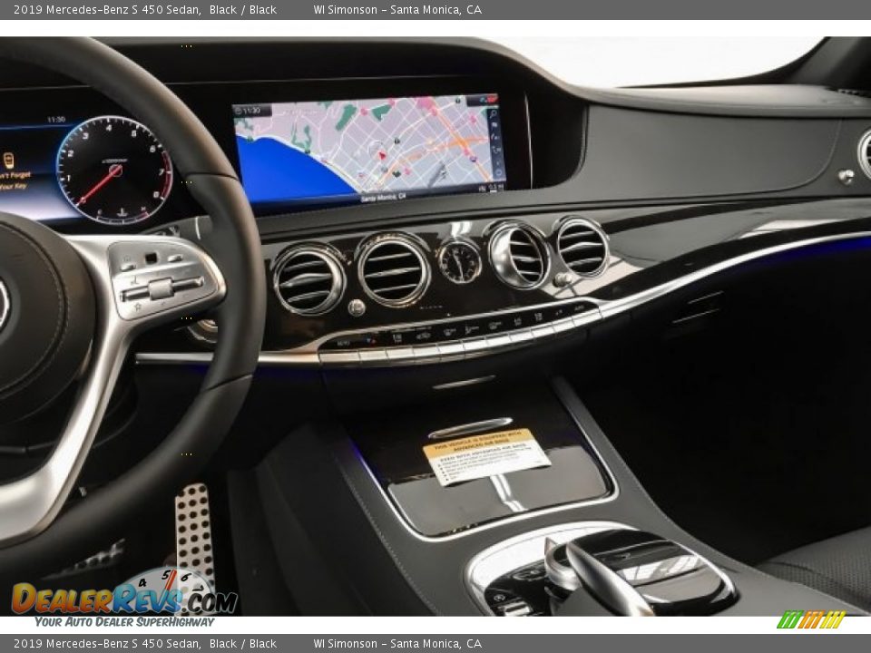 2019 Mercedes-Benz S 450 Sedan Black / Black Photo #6