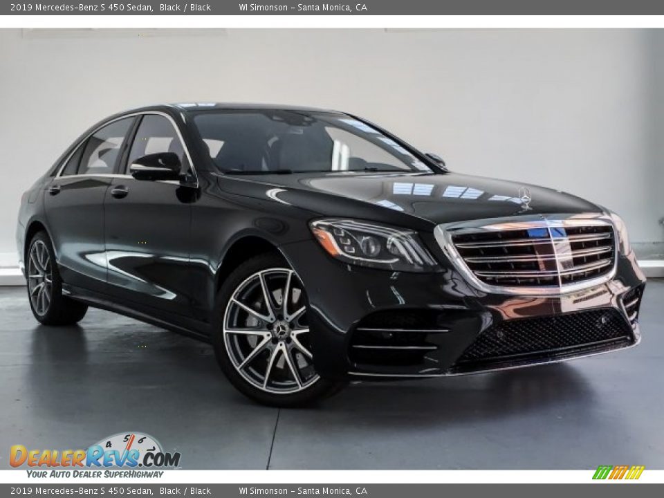 2019 Mercedes-Benz S 450 Sedan Black / Black Photo #12