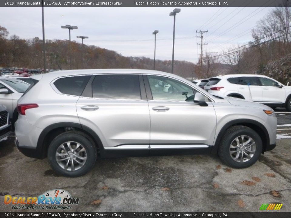 2019 Hyundai Santa Fe SE AWD Symphony Silver / Espresso/Gray Photo #1