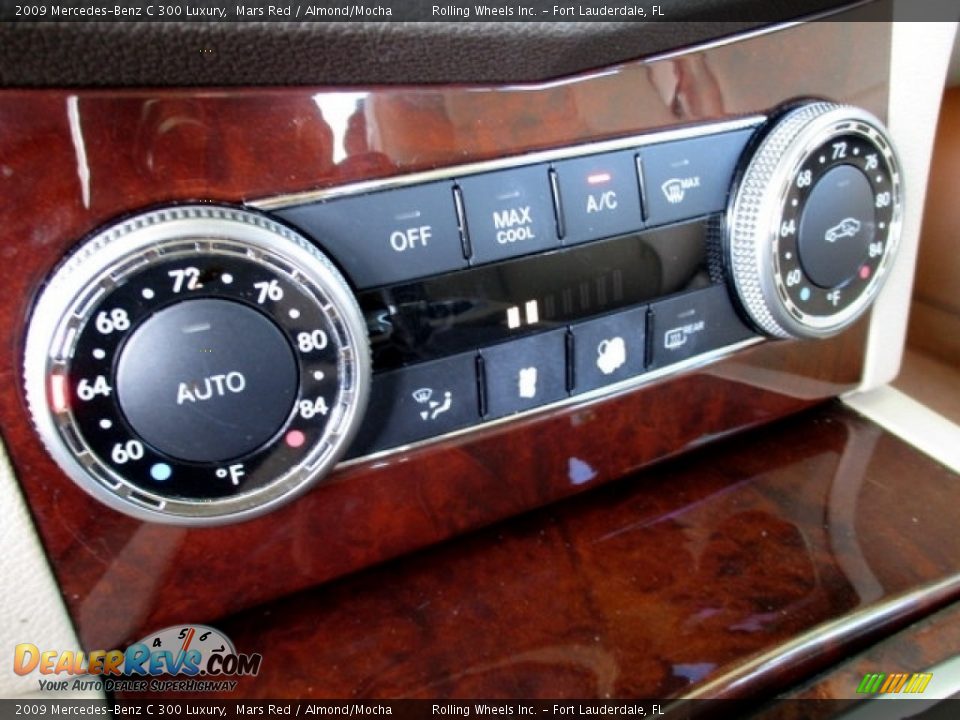 2009 Mercedes-Benz C 300 Luxury Mars Red / Almond/Mocha Photo #35