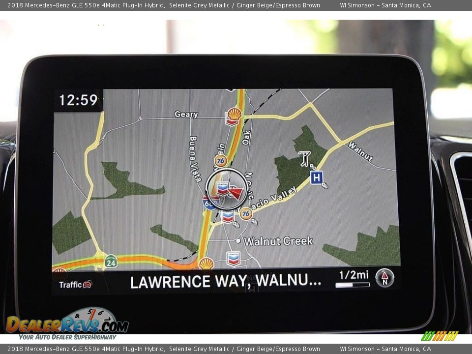 2018 Mercedes-Benz GLE 550e 4Matic Plug-In Hybrid Selenite Grey Metallic / Ginger Beige/Espresso Brown Photo #12