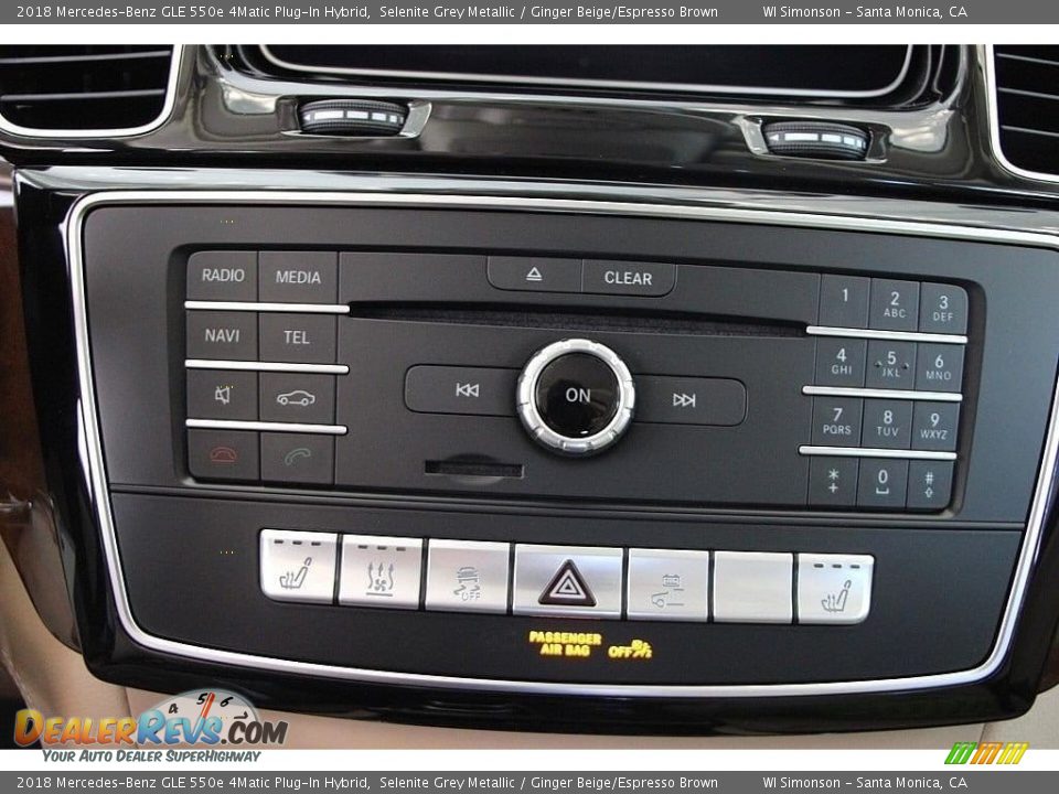 2018 Mercedes-Benz GLE 550e 4Matic Plug-In Hybrid Selenite Grey Metallic / Ginger Beige/Espresso Brown Photo #14