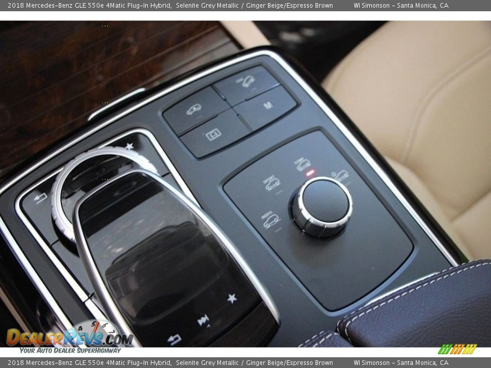 2018 Mercedes-Benz GLE 550e 4Matic Plug-In Hybrid Selenite Grey Metallic / Ginger Beige/Espresso Brown Photo #16