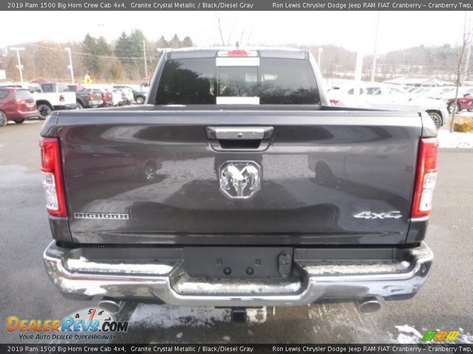2019 Ram 1500 Big Horn Crew Cab 4x4 Granite Crystal Metallic / Black/Diesel Gray Photo #4