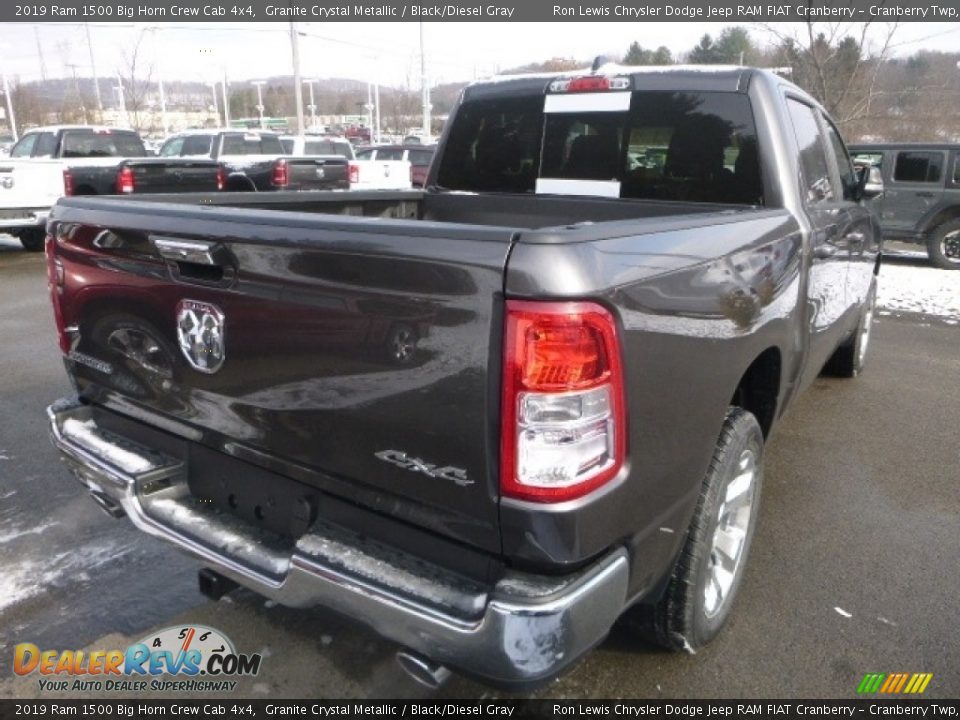 2019 Ram 1500 Big Horn Crew Cab 4x4 Granite Crystal Metallic / Black/Diesel Gray Photo #5