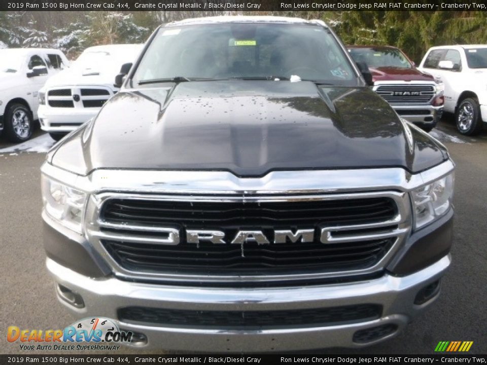 2019 Ram 1500 Big Horn Crew Cab 4x4 Granite Crystal Metallic / Black/Diesel Gray Photo #8