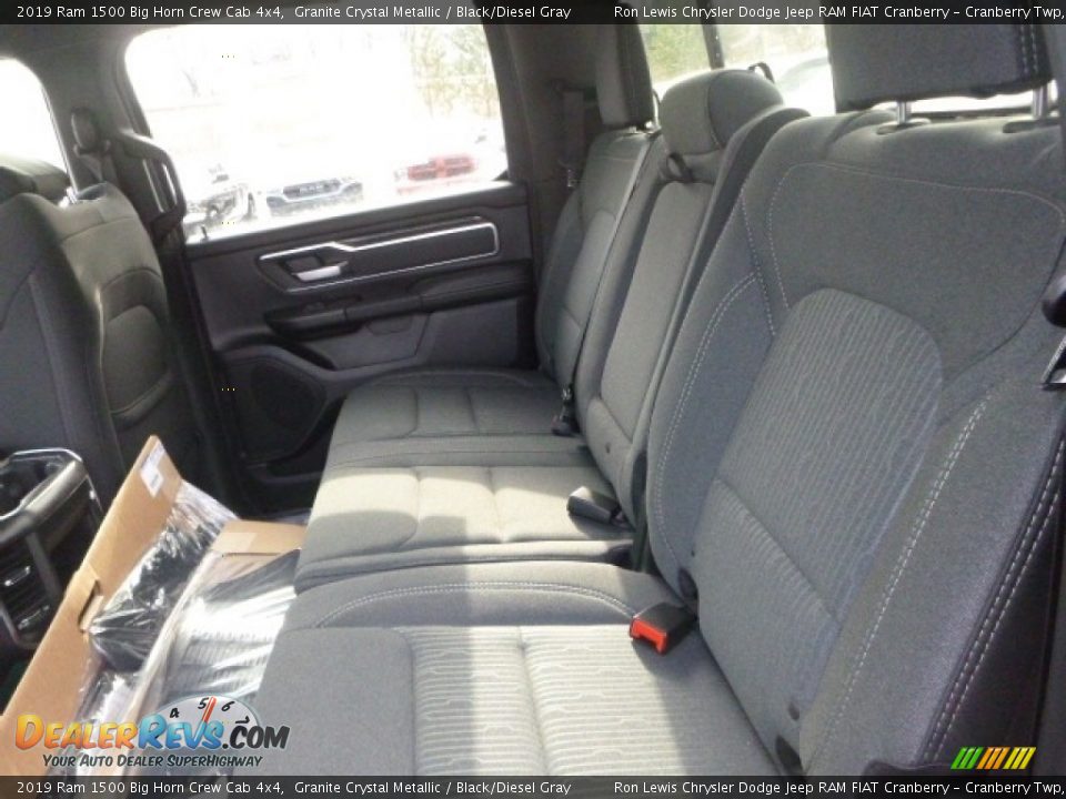 2019 Ram 1500 Big Horn Crew Cab 4x4 Granite Crystal Metallic / Black/Diesel Gray Photo #12