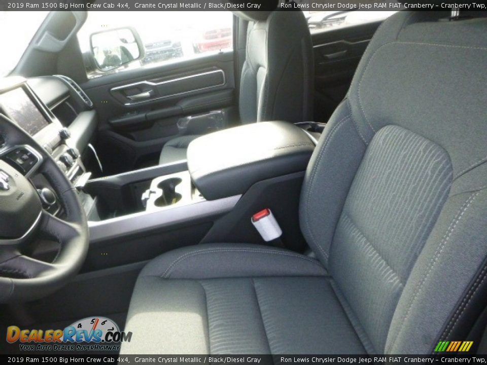 2019 Ram 1500 Big Horn Crew Cab 4x4 Granite Crystal Metallic / Black/Diesel Gray Photo #16