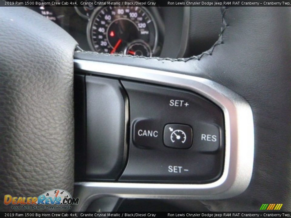 2019 Ram 1500 Big Horn Crew Cab 4x4 Granite Crystal Metallic / Black/Diesel Gray Photo #19