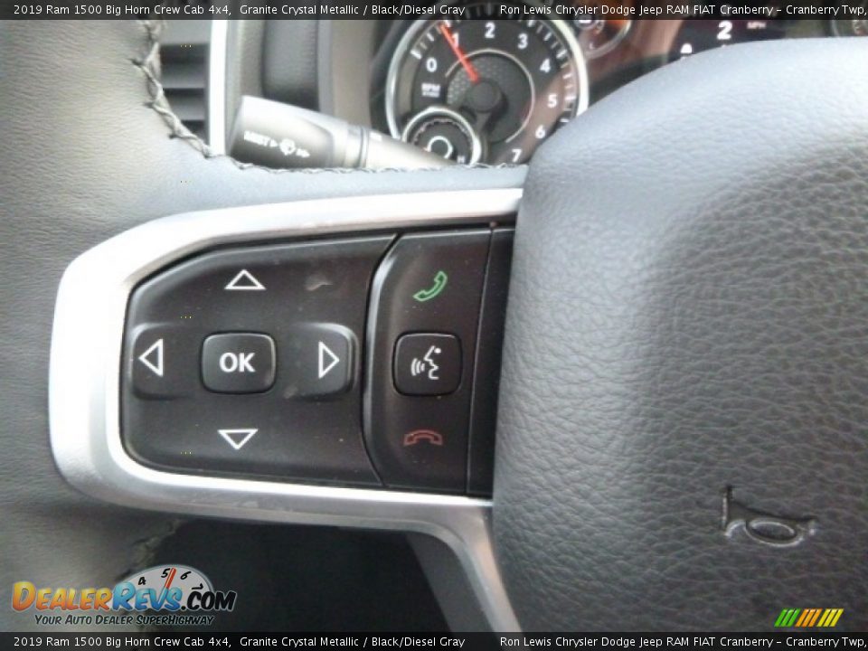 2019 Ram 1500 Big Horn Crew Cab 4x4 Granite Crystal Metallic / Black/Diesel Gray Photo #20