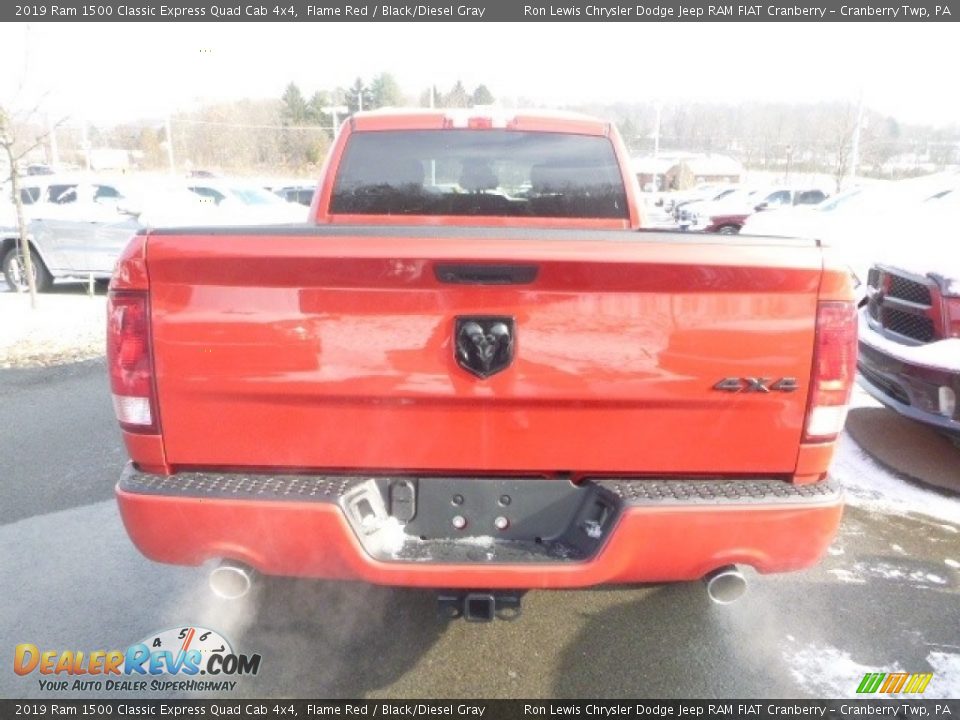 2019 Ram 1500 Classic Express Quad Cab 4x4 Flame Red / Black/Diesel Gray Photo #5