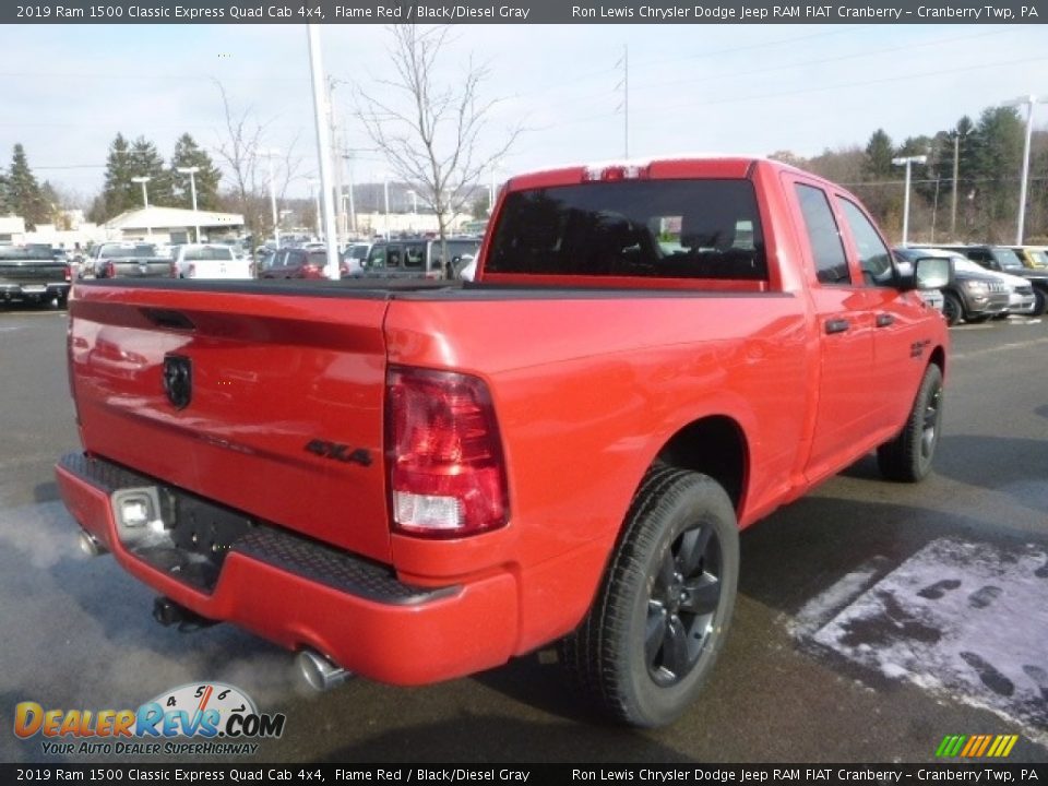 2019 Ram 1500 Classic Express Quad Cab 4x4 Flame Red / Black/Diesel Gray Photo #6