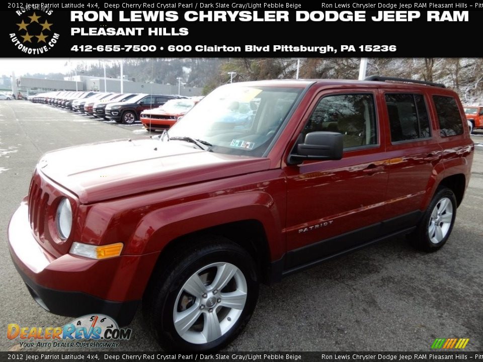 2012 Jeep Patriot Latitude 4x4 Deep Cherry Red Crystal Pearl / Dark Slate Gray/Light Pebble Beige Photo #1