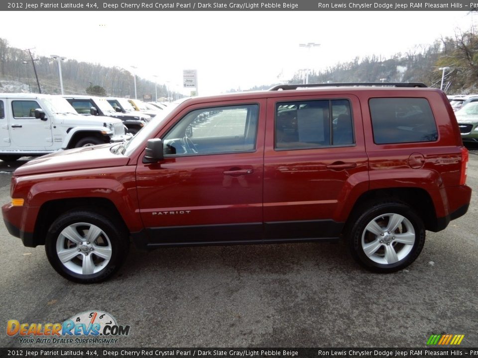 2012 Jeep Patriot Latitude 4x4 Deep Cherry Red Crystal Pearl / Dark Slate Gray/Light Pebble Beige Photo #2