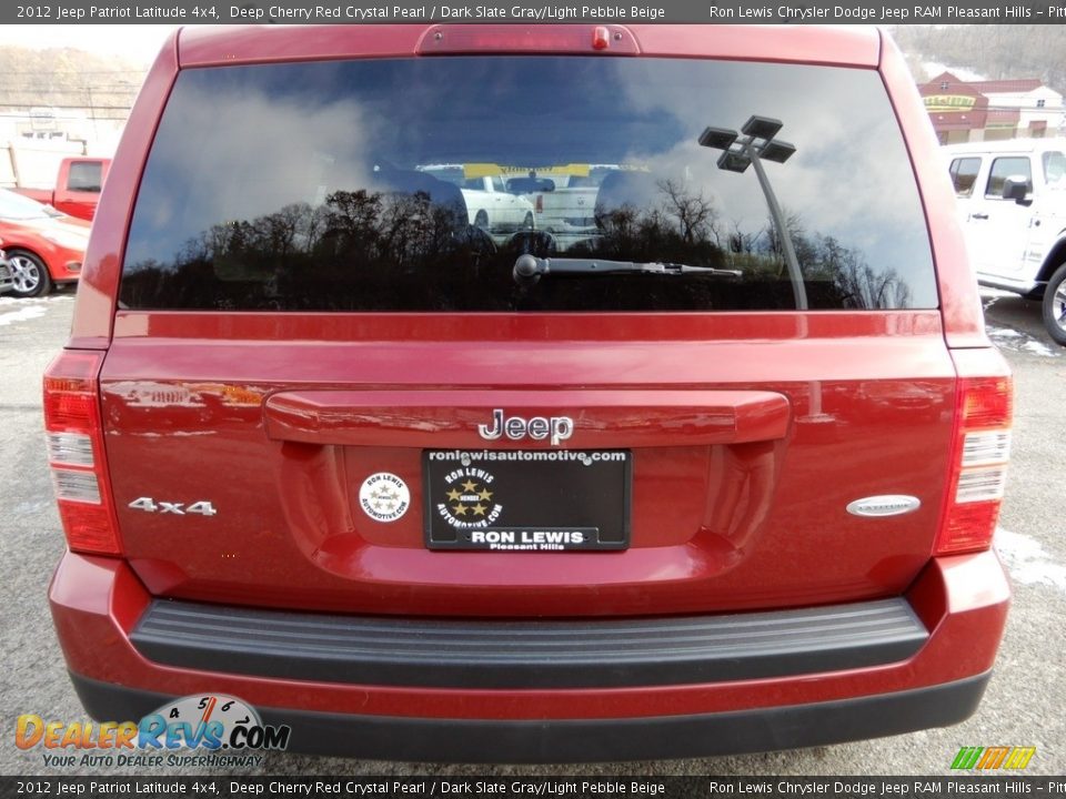 2012 Jeep Patriot Latitude 4x4 Deep Cherry Red Crystal Pearl / Dark Slate Gray/Light Pebble Beige Photo #4