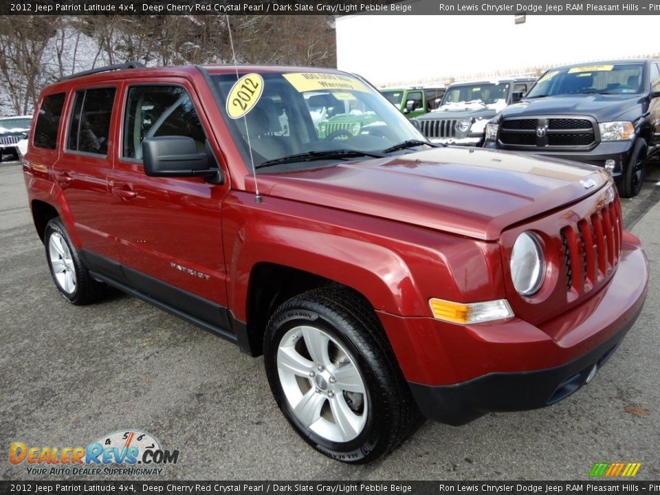 2012 Jeep Patriot Latitude 4x4 Deep Cherry Red Crystal Pearl / Dark Slate Gray/Light Pebble Beige Photo #8