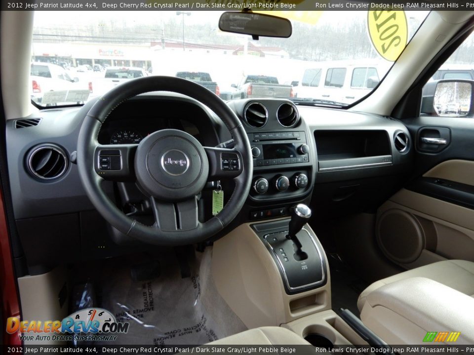 2012 Jeep Patriot Latitude 4x4 Deep Cherry Red Crystal Pearl / Dark Slate Gray/Light Pebble Beige Photo #14