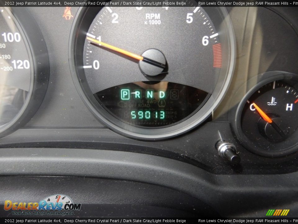 2012 Jeep Patriot Latitude 4x4 Deep Cherry Red Crystal Pearl / Dark Slate Gray/Light Pebble Beige Photo #20