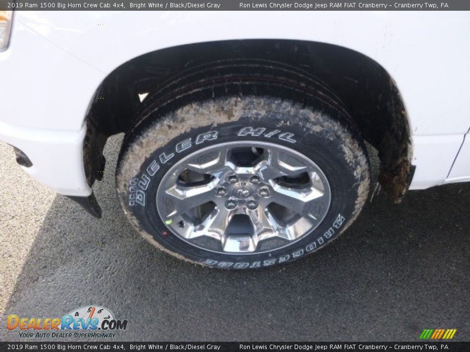 2019 Ram 1500 Big Horn Crew Cab 4x4 Bright White / Black/Diesel Gray Photo #2