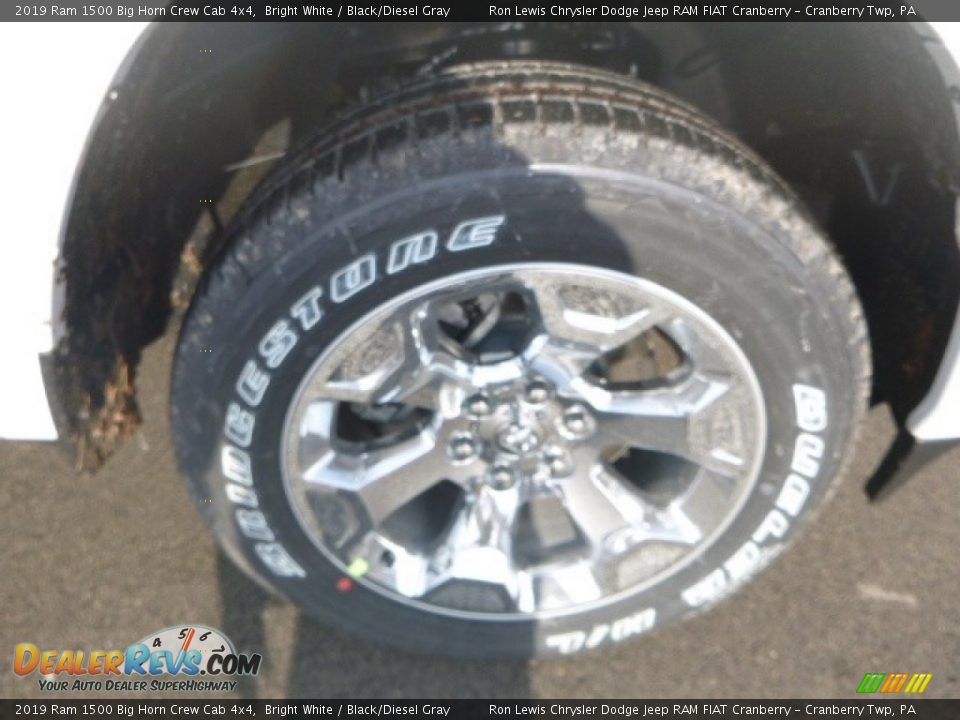 2019 Ram 1500 Big Horn Crew Cab 4x4 Bright White / Black/Diesel Gray Photo #9