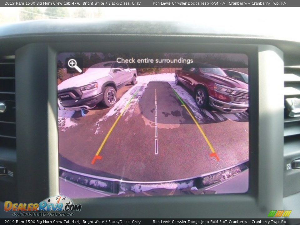 2019 Ram 1500 Big Horn Crew Cab 4x4 Bright White / Black/Diesel Gray Photo #18