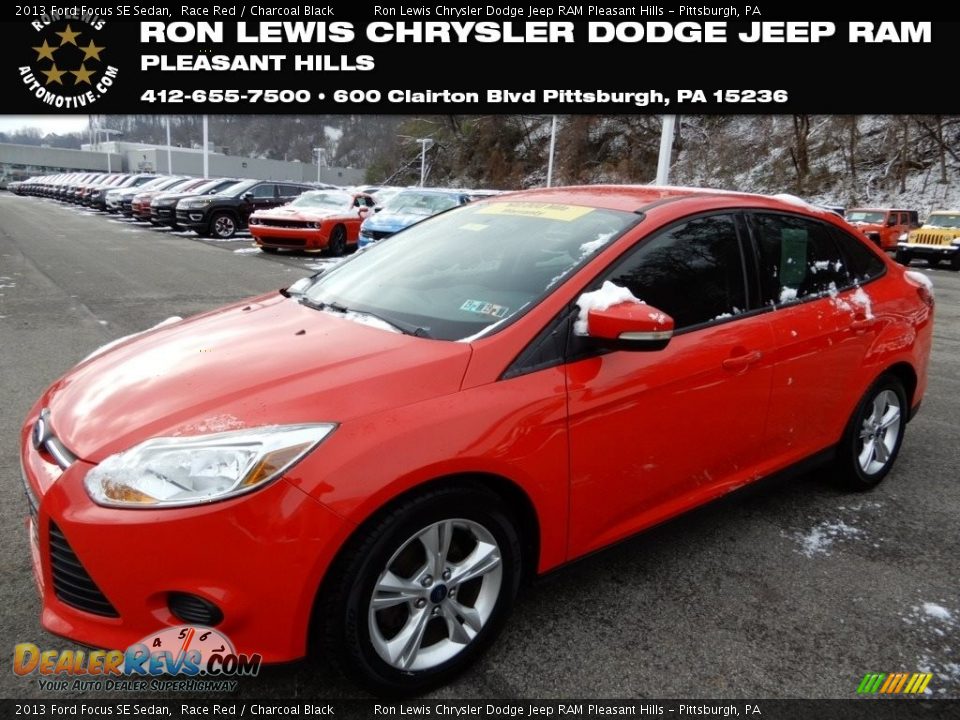 2013 Ford Focus SE Sedan Race Red / Charcoal Black Photo #1