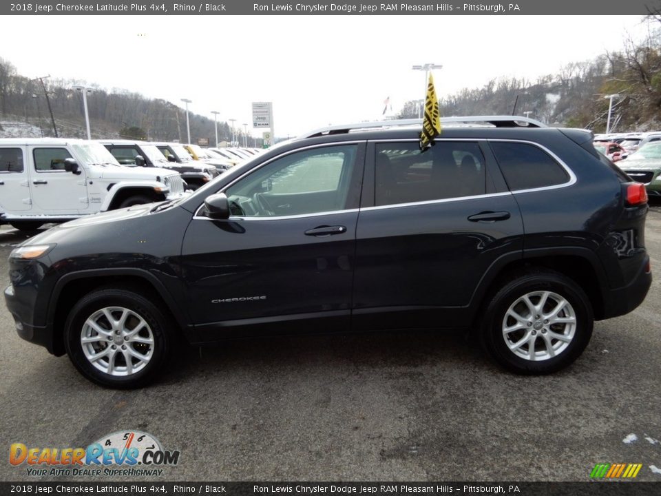 2018 Jeep Cherokee Latitude Plus 4x4 Rhino / Black Photo #2