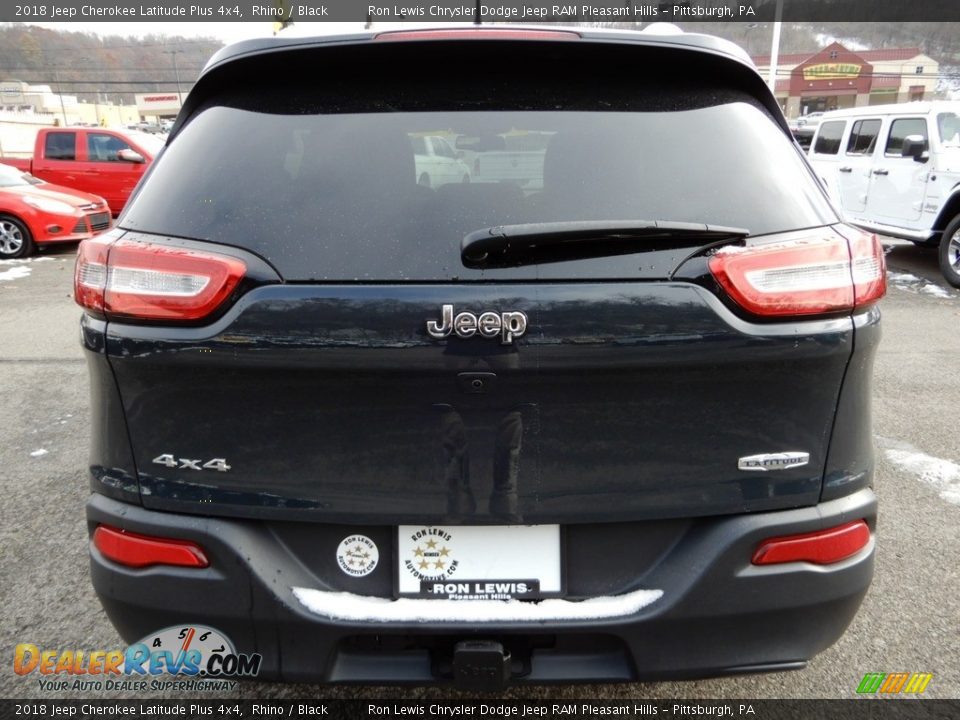 2018 Jeep Cherokee Latitude Plus 4x4 Rhino / Black Photo #4