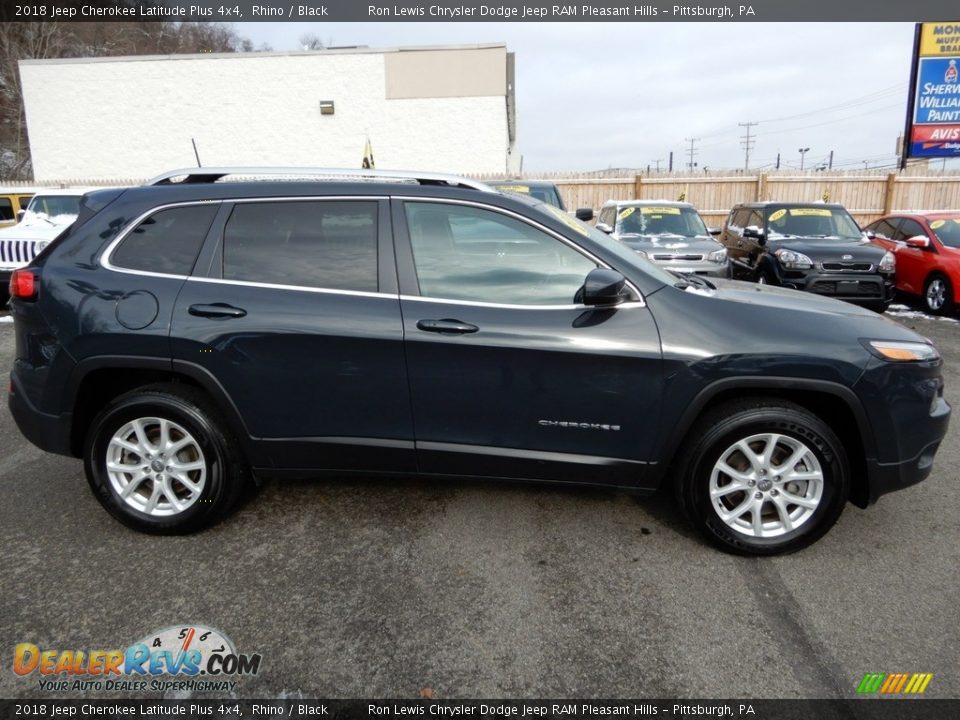 2018 Jeep Cherokee Latitude Plus 4x4 Rhino / Black Photo #7