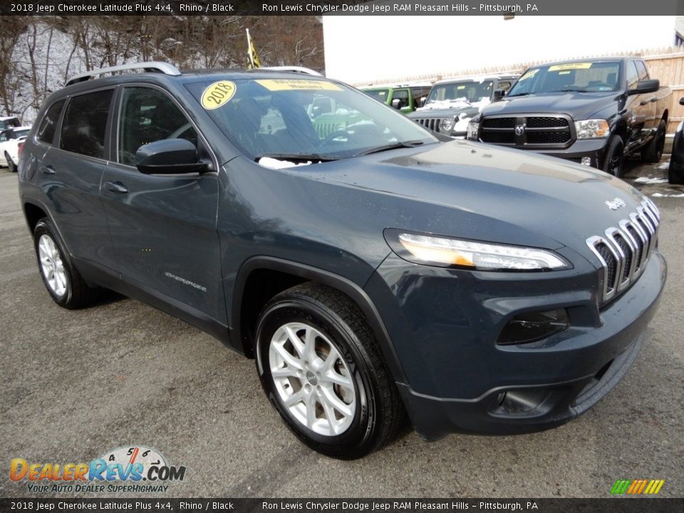2018 Jeep Cherokee Latitude Plus 4x4 Rhino / Black Photo #8