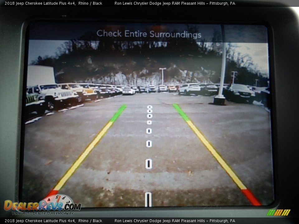2018 Jeep Cherokee Latitude Plus 4x4 Rhino / Black Photo #17