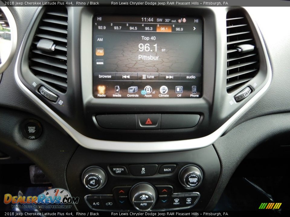 2018 Jeep Cherokee Latitude Plus 4x4 Rhino / Black Photo #18