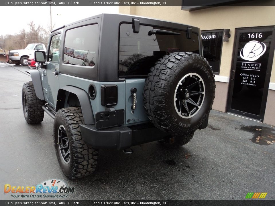 2015 Jeep Wrangler Sport 4x4 Anvil / Black Photo #3