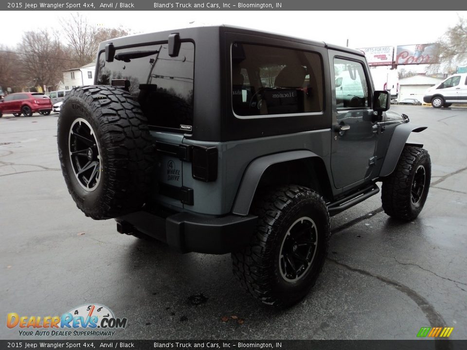 2015 Jeep Wrangler Sport 4x4 Anvil / Black Photo #4