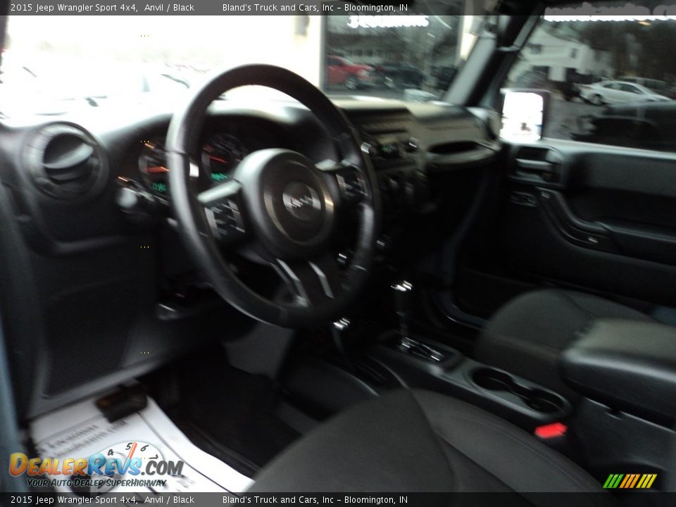 2015 Jeep Wrangler Sport 4x4 Anvil / Black Photo #6