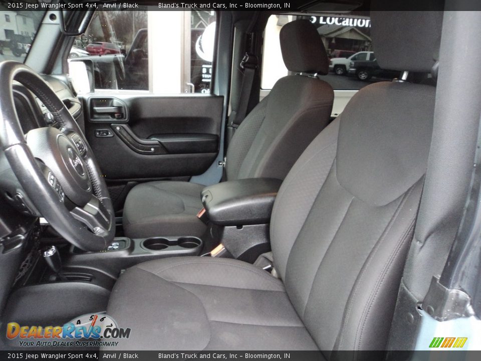 2015 Jeep Wrangler Sport 4x4 Anvil / Black Photo #7