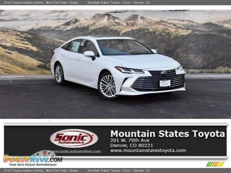 2019 Toyota Avalon Limited Wind Chill Pearl / Beige Photo #1