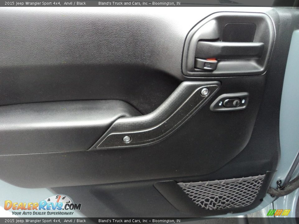 2015 Jeep Wrangler Sport 4x4 Anvil / Black Photo #9